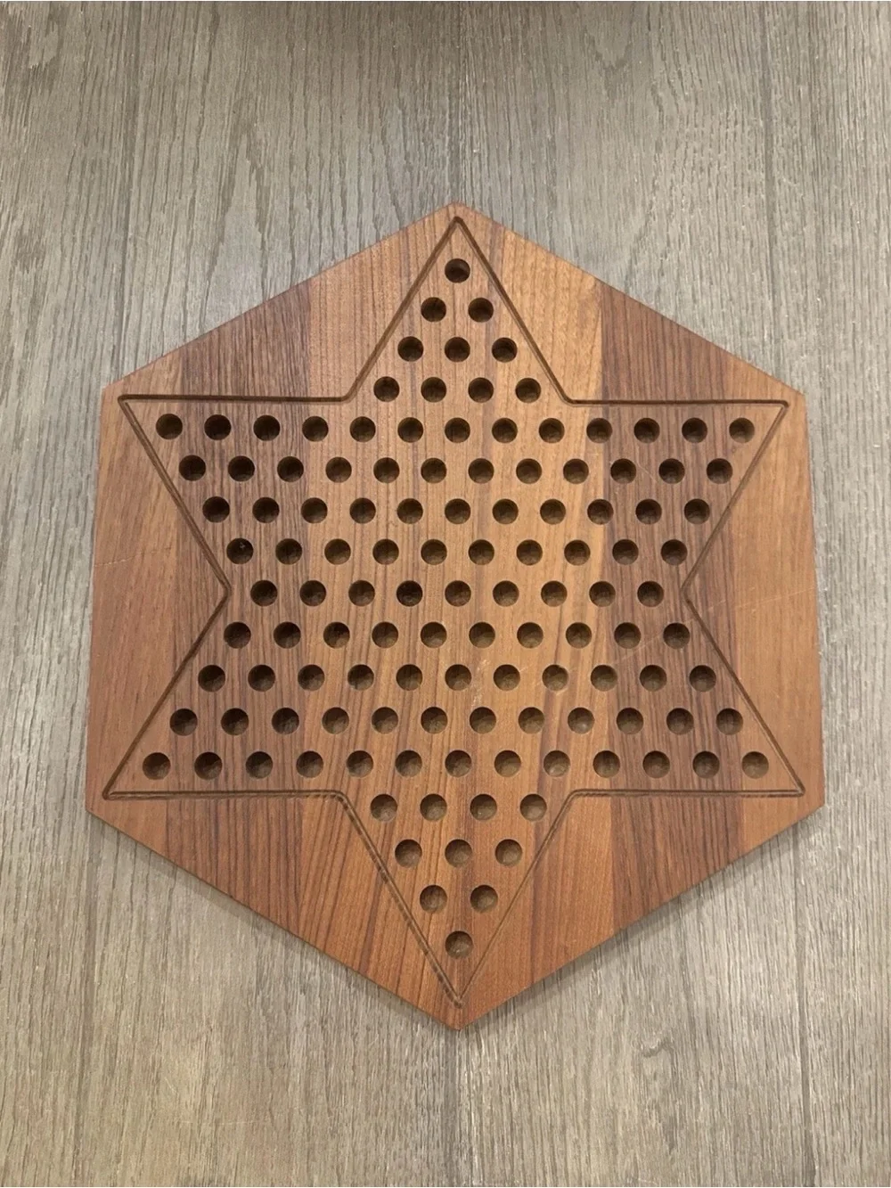 VINTAGE CHINESE CHECKERS GAME BOARD BY PIET HEIN FOR SKJØDE SKJERN...RARE - Picture 2 of 4